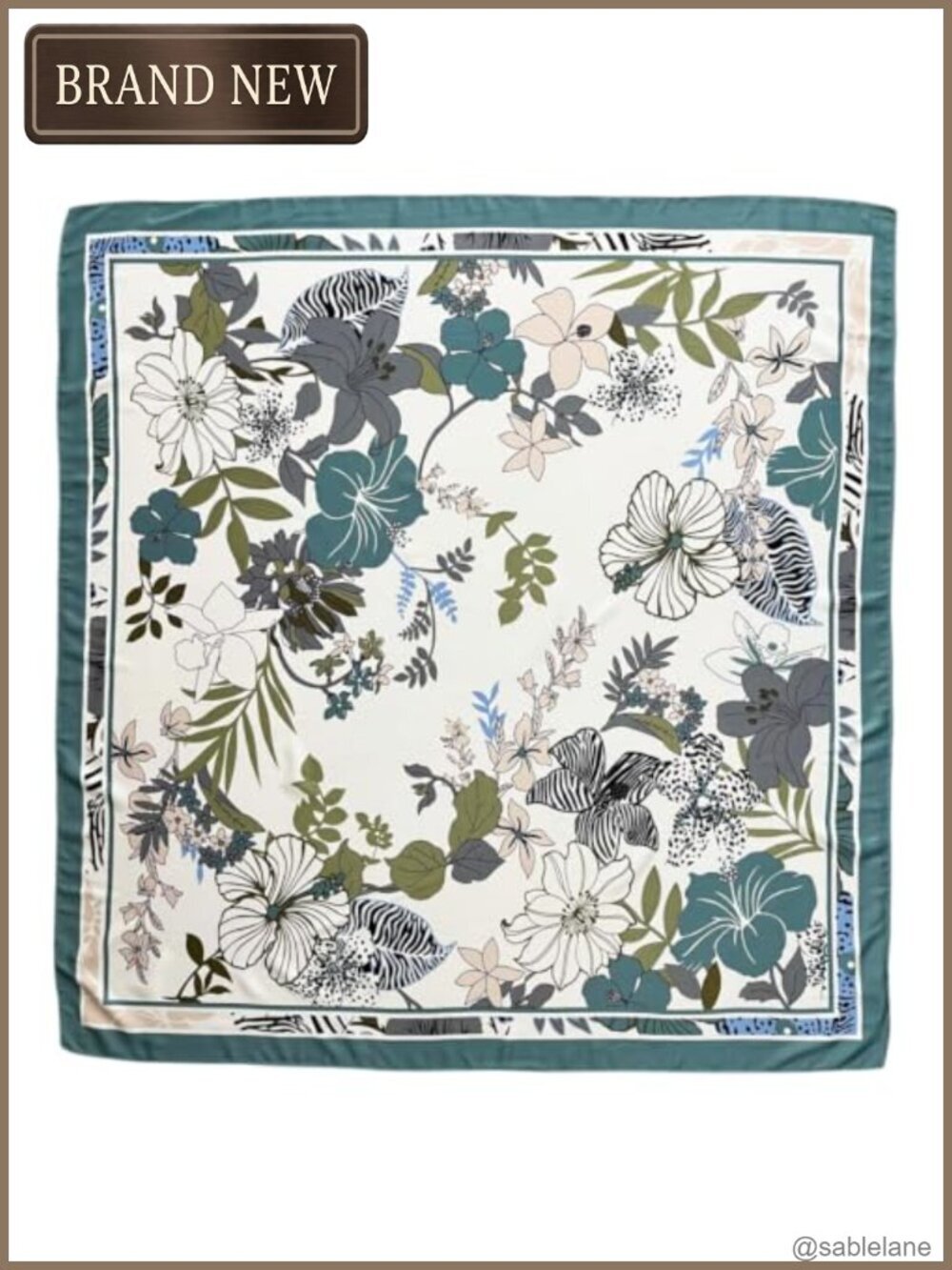 35x35 Square Satin Silk Head Scarf Hair Wrap Bandana Neckerchief
